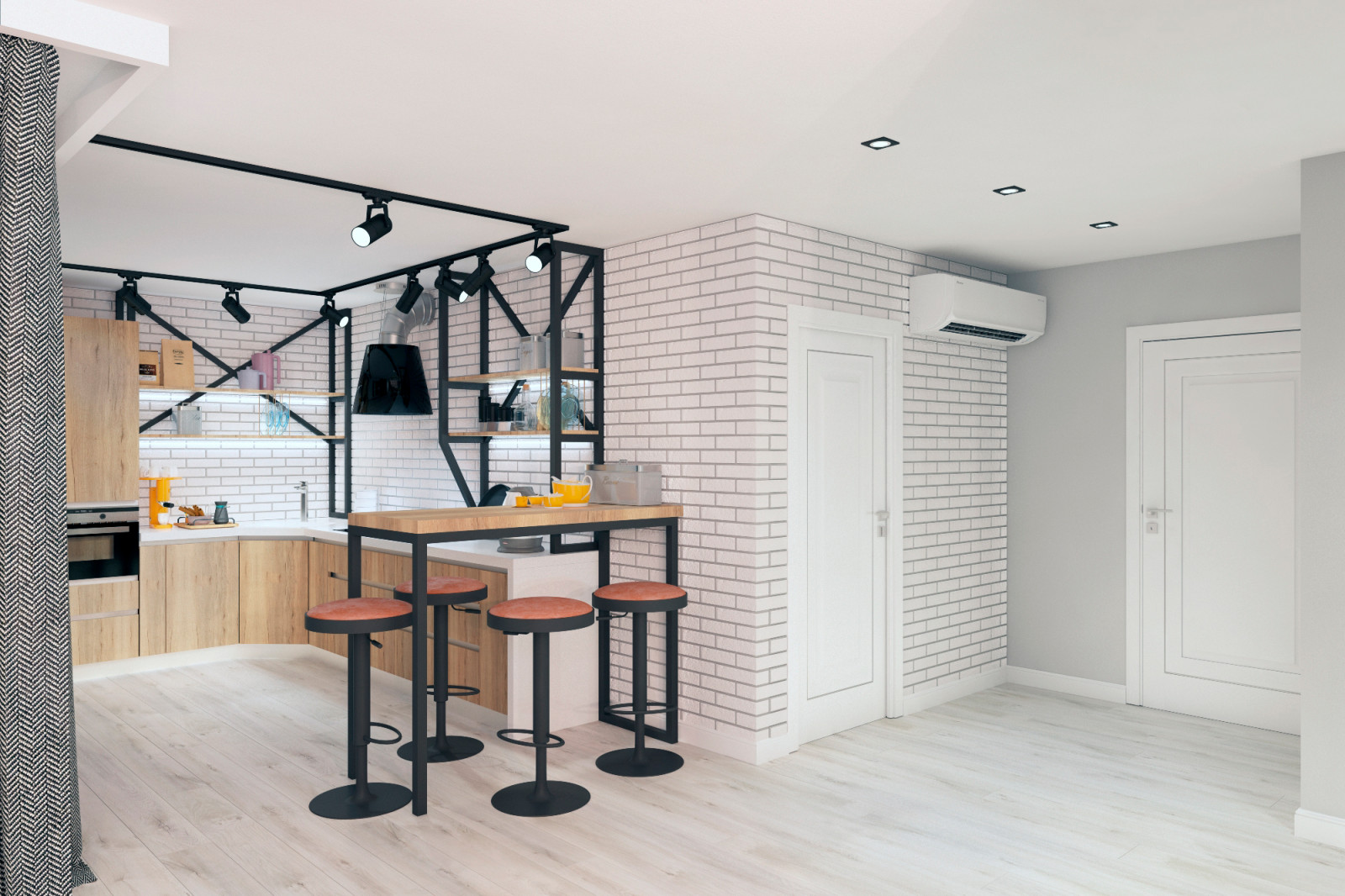 Дизайн интерьера дома 1-го этажа