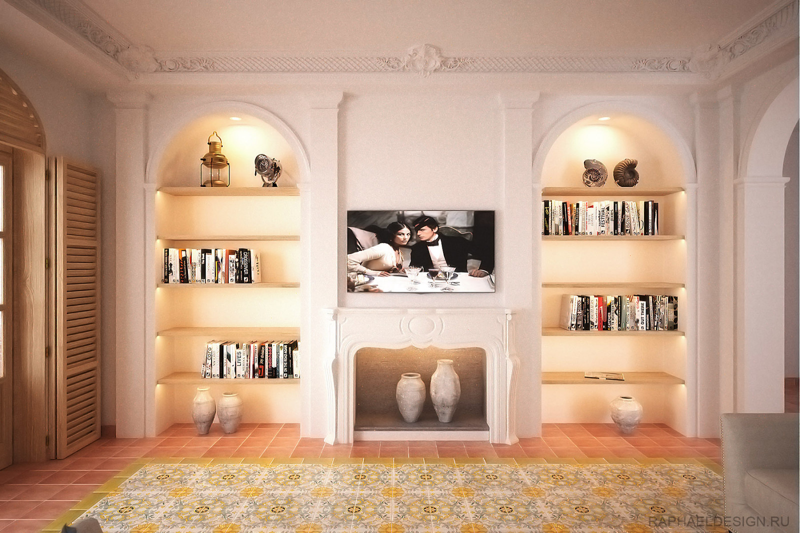 Реализованный проект в Московском районе - Квартира в средиземноморском стиле