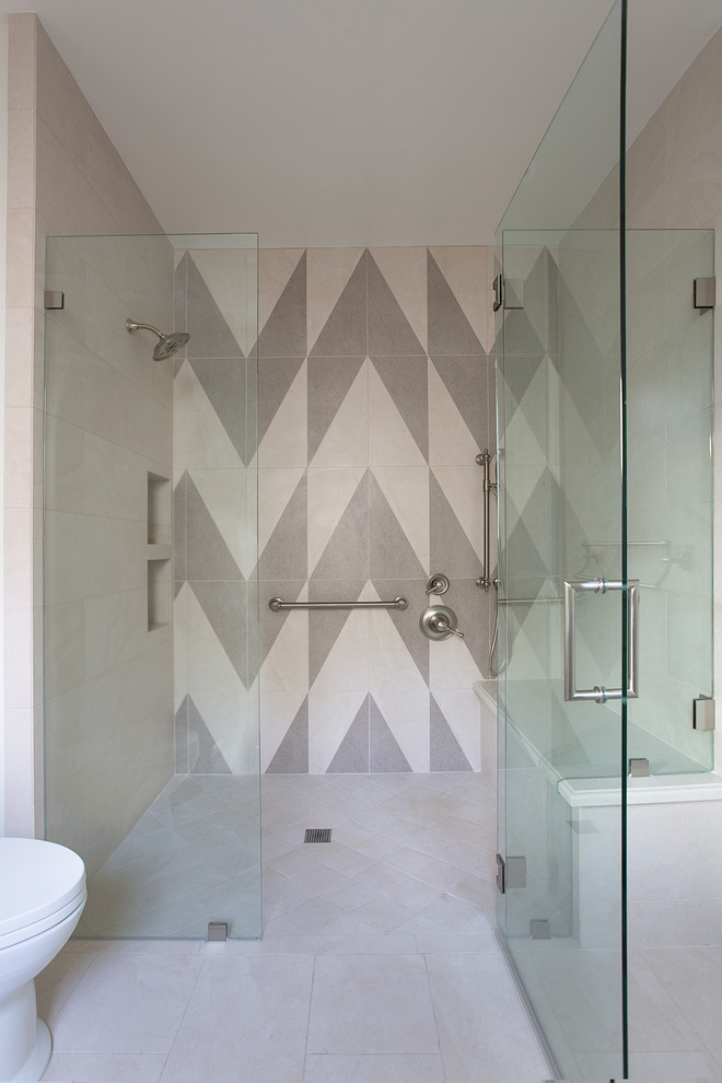 Brentwood Residence Transitional Bathroom Los Angeles by Julia