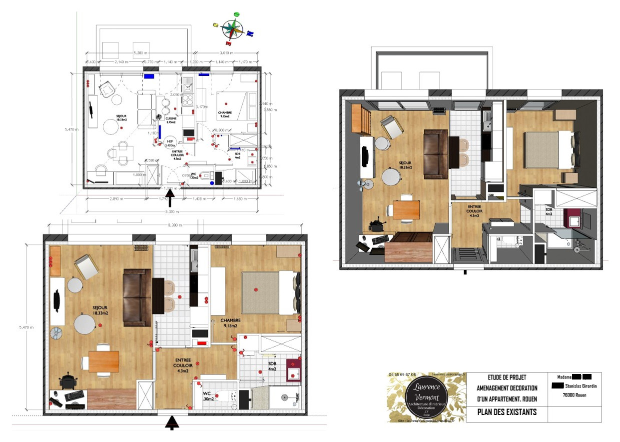 Rénovation avec beaucoup de rangements  pour un appartement en ville