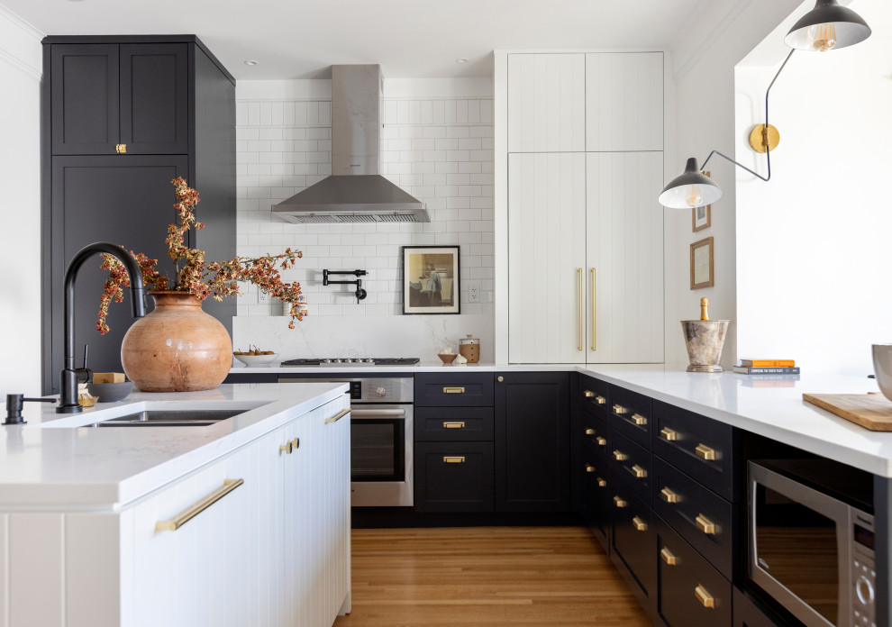 French Bistro Kitchen - Transitional - Kitchen - Vancouver - by Megan ...