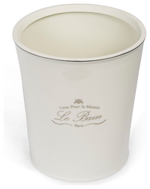 Le Bain Bathroom Accessories Australia Best 2017 Le Bain Waste Bin Traditional Wastebaskets By Katex Ceramic White Bathroom Accessories Standing