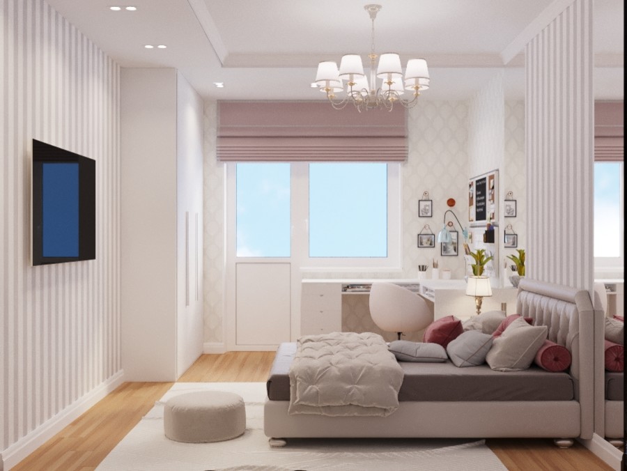 Интерьер коттеджа 140 кв для семьи из 4 человек