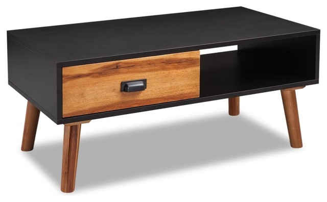 vidaXL Solid Acacia Wood Coffee Table, 90x50x40 cm ...