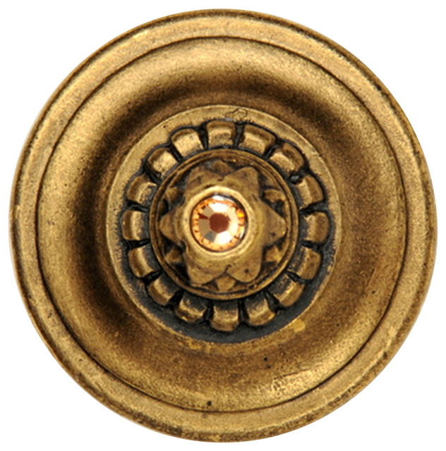 Portobello Road Knob Crystal Antique Pewter Traditional And