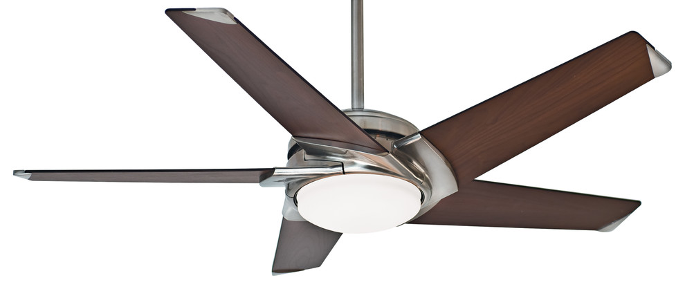 Casablanca 54" Stealth DC LED Brushed Nickel Ceiling Fan With Light and Remote