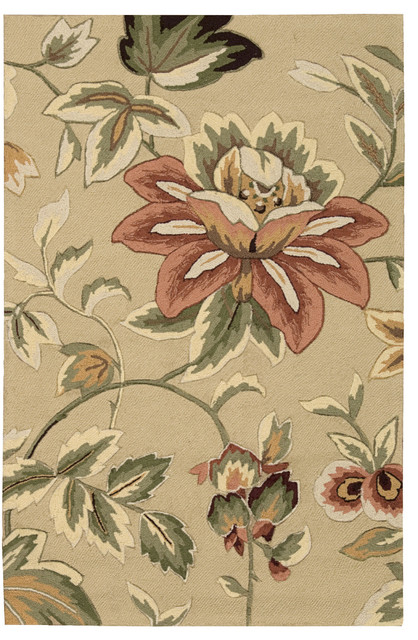 Nourison Fantasy Beige Area Rug, 5'x7'6