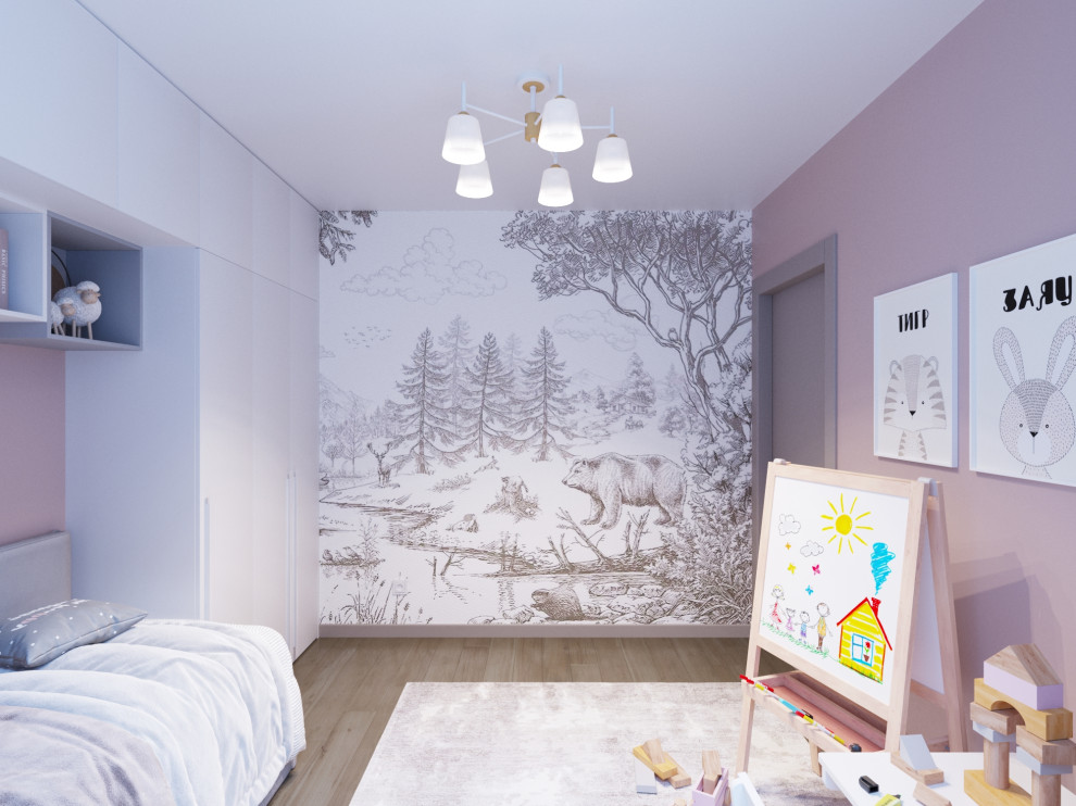 Дизайн-проект 4х комнатной квартиры 81 м2 для многодетной семьи