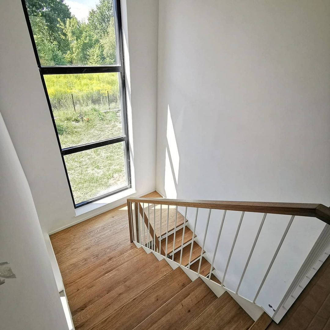 П-образная лестница с площадкой