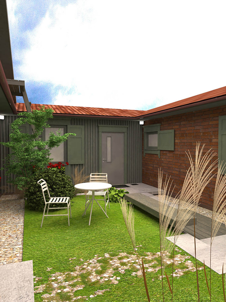 Внутренний двор коттеджа