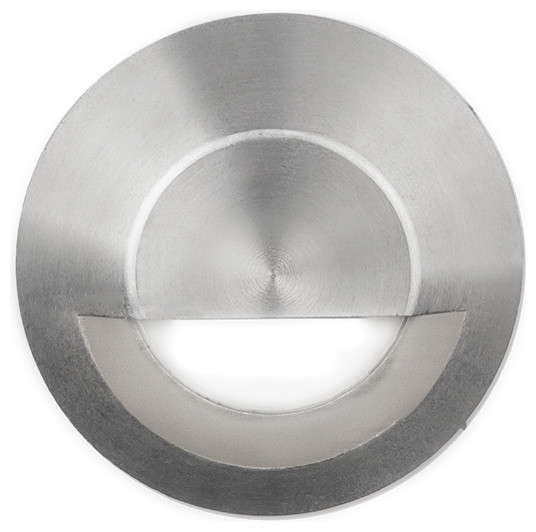 WAC Lighting LED 12V Round Step And Wall Light, Stainless Steel