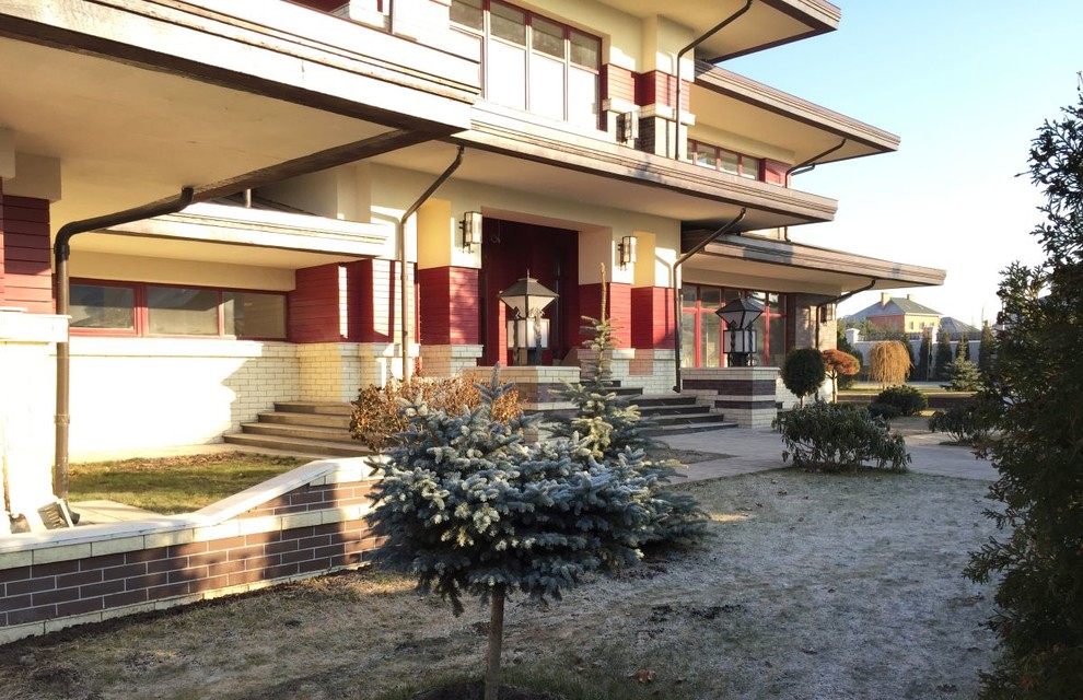 Фасад построенного дома