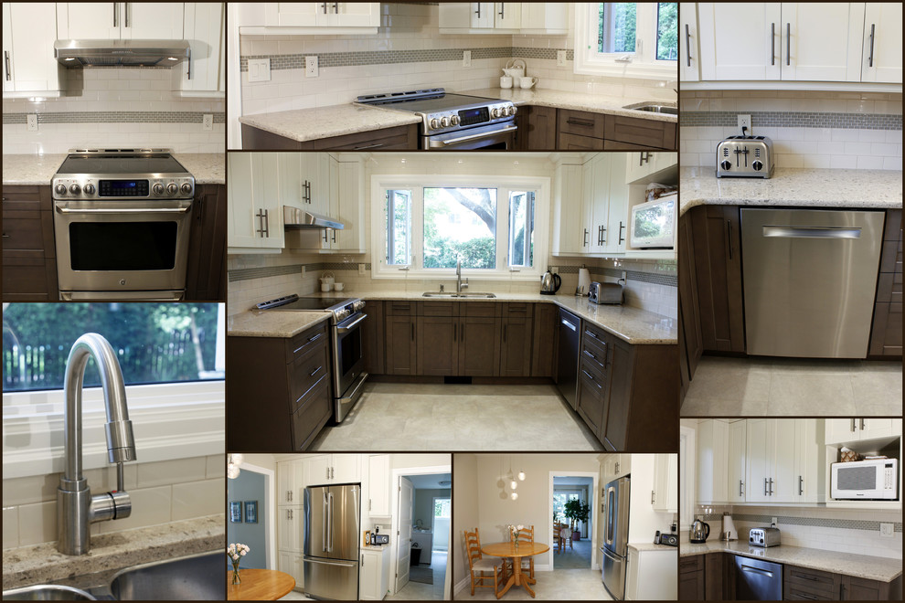 Inspiration for a transitional kitchen remodel in Ottawa