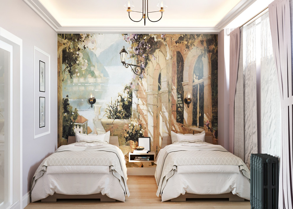 Дизайн проект квартиры  общей площадью 87 м2 в стиле "Эклектика"