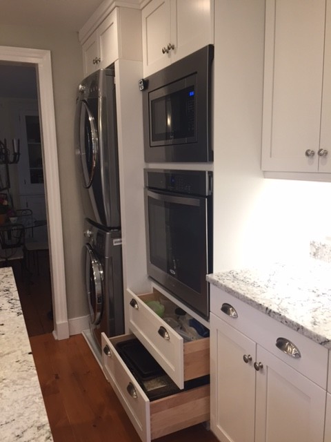 Inspiration for a transitional kitchen remodel in New York
