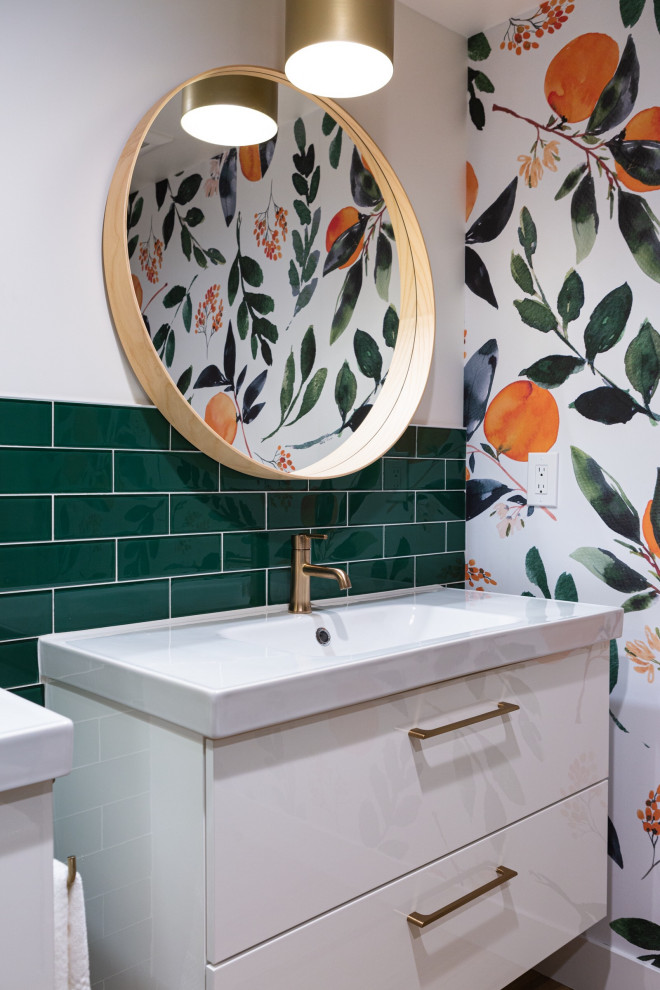 Tiprigan Bathroom | Littleton, CO | Eclectic Retro Glam Renovation