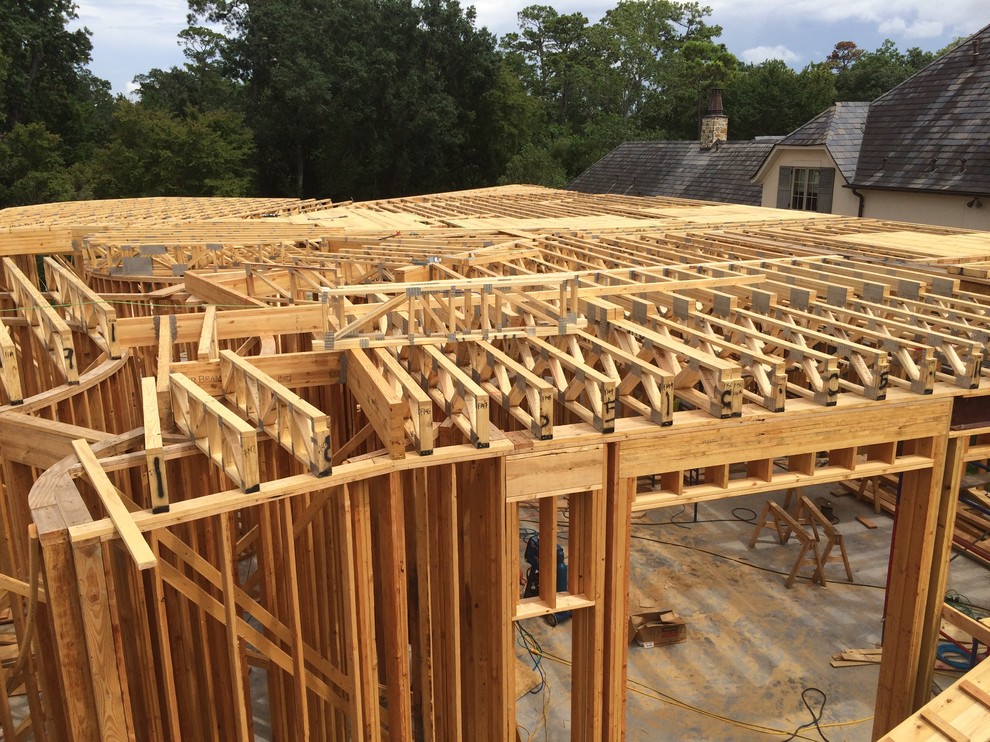 Floor trusses ready for subfloor