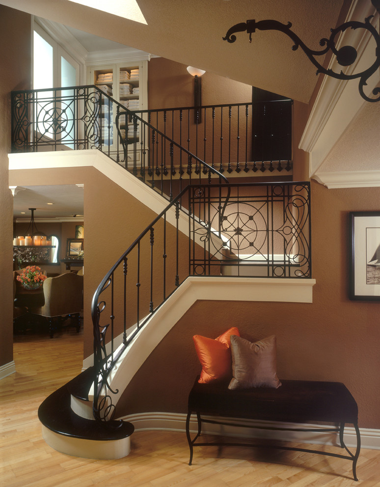 This is an example of a transitional staircase in San Diego.