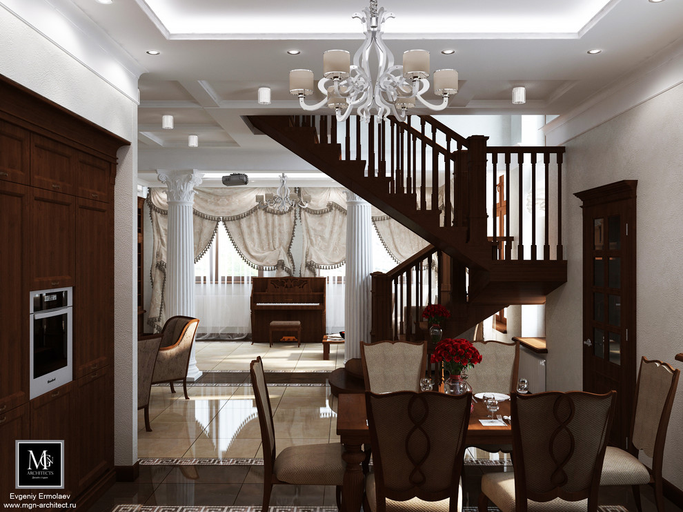 КП Иволги, дом в классическом стиле , темный вариант