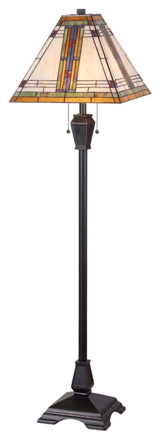 kenroy home oil rubbed bronze finish 4 square floor lamp