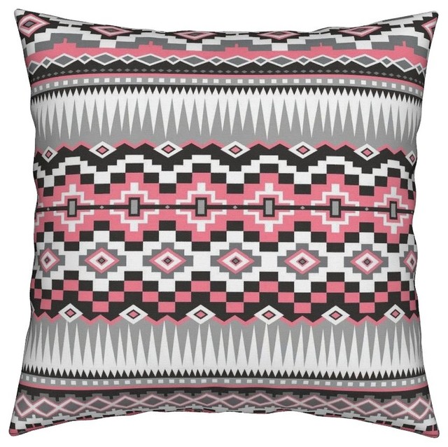 Navajo Tribal Aztec Native Ethnic Modern Throw Pillow