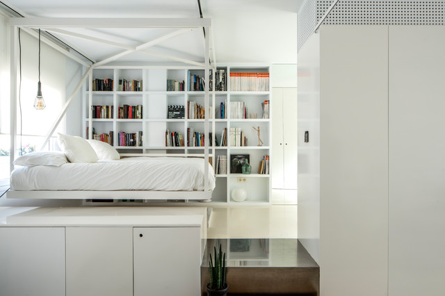 Bedroom Niche Shelves Design Ideas