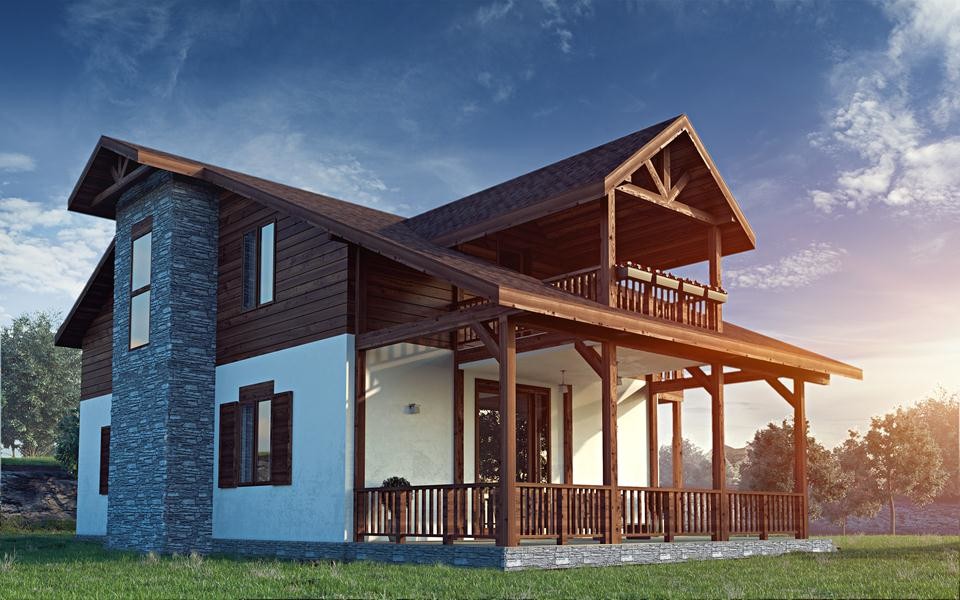 Загородный дом типа «шале»