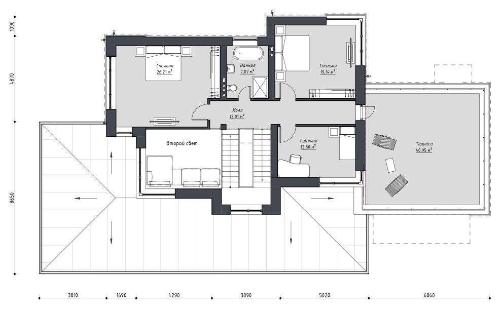 Проект частного дома в Новой Усмани