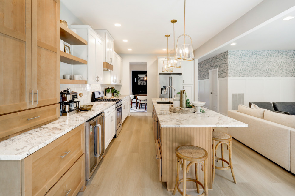 Basement Layout With Kitchen Lancaster Kitchen Refresh - Contemporary - Kitchen - Philadelphia - by ...