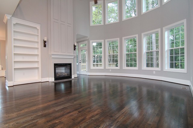 Great Room with window wall - Traditional - Family Room - Raleigh - by