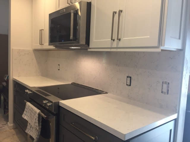Example of a transitional kitchen design in Miami