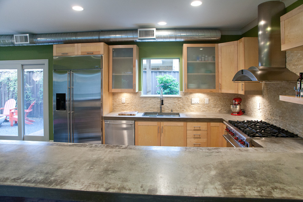 This is an example of an industrial kitchen in Dallas.