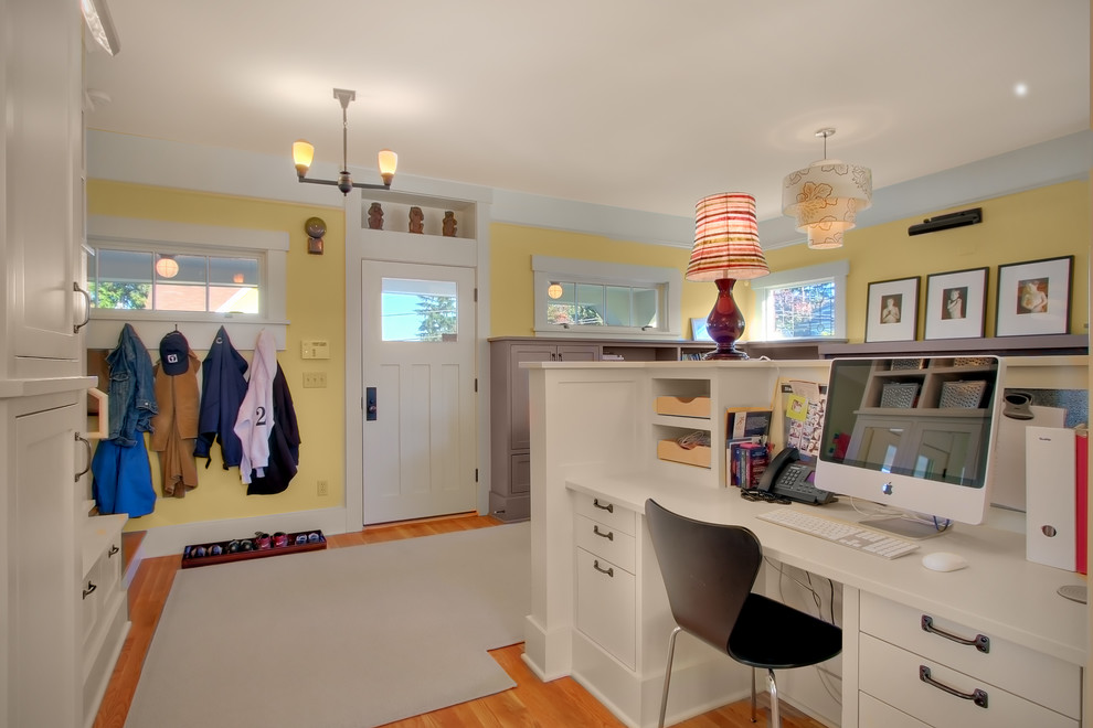 This is an example of a traditional home office in Seattle.