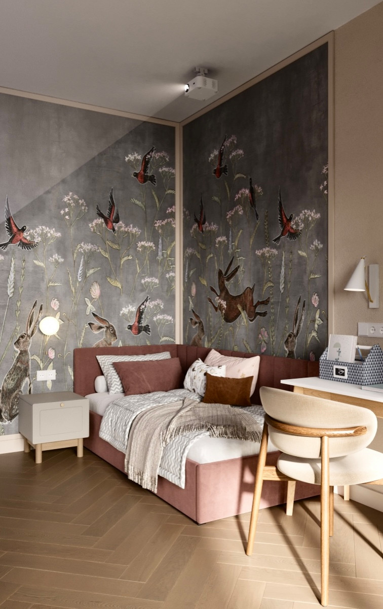 Детская комната ЖК Юлай (3D-визуализации)