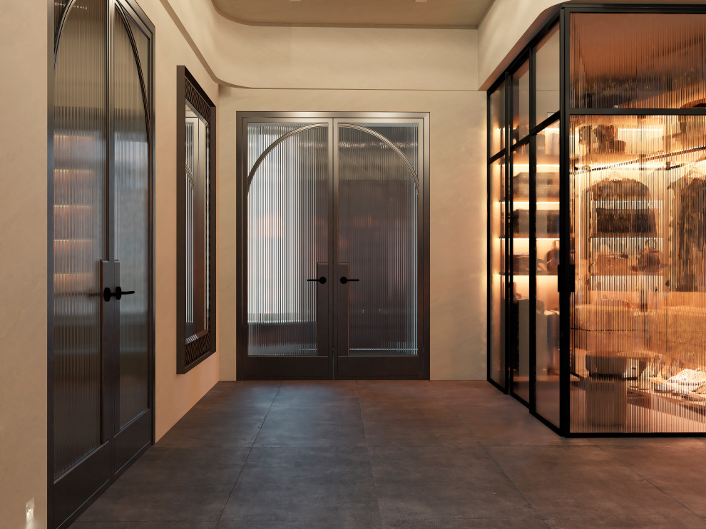 "Дом тысячи лестниц". Прихожая и гостиная 1-го этажа