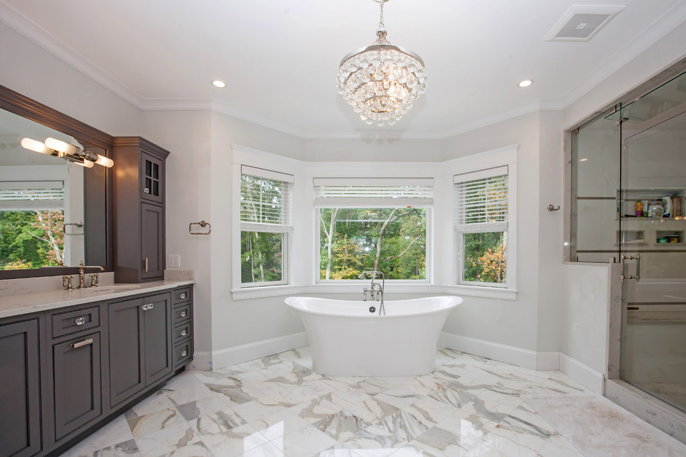 Serene Master Bath - Norwell, MA - Transitional - Bathroom - Boston ...