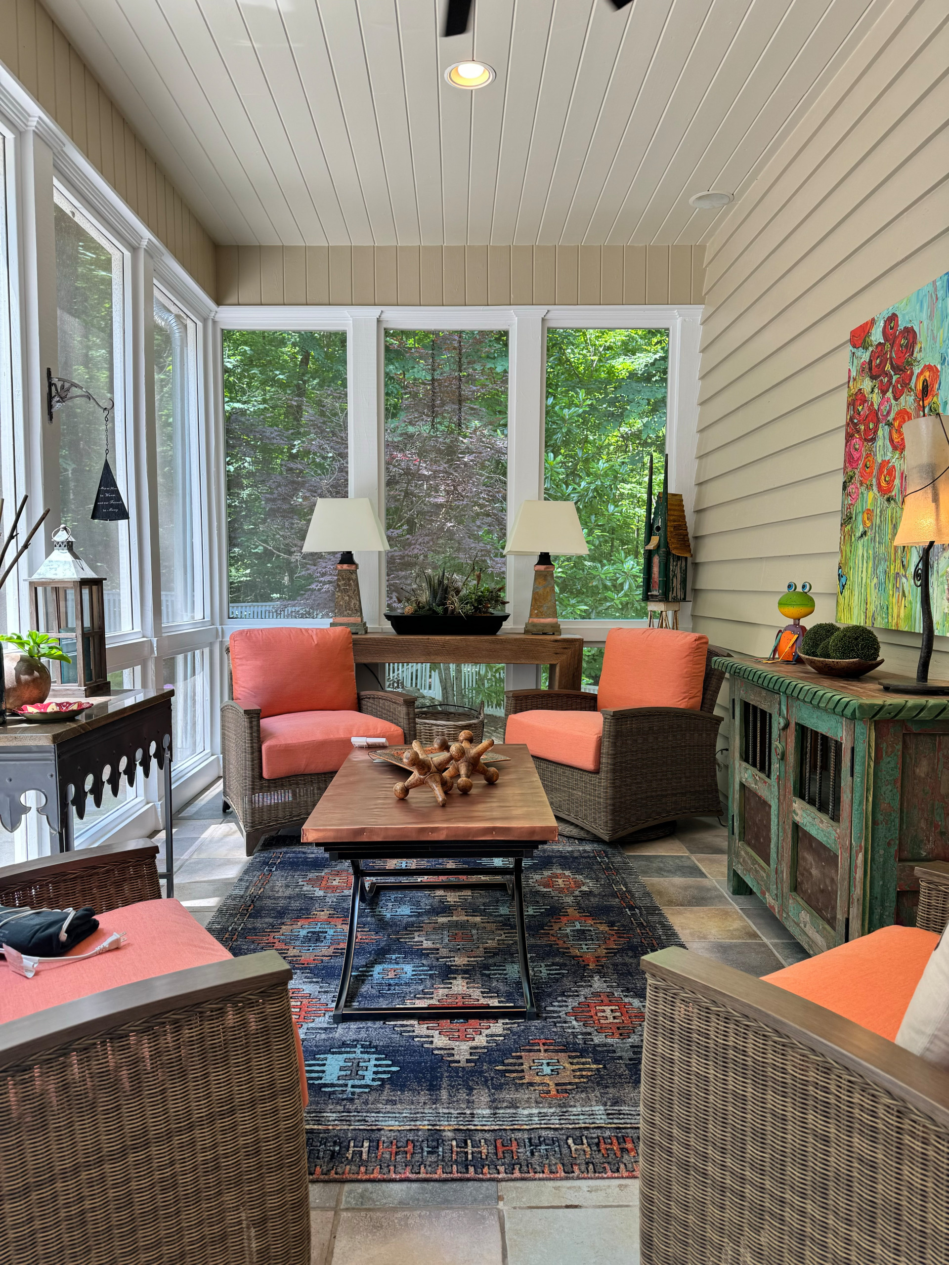 Sunroom - mid-sized eclectic sunroom idea