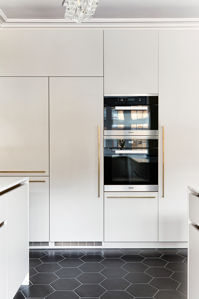Contemporary kitchen in London.