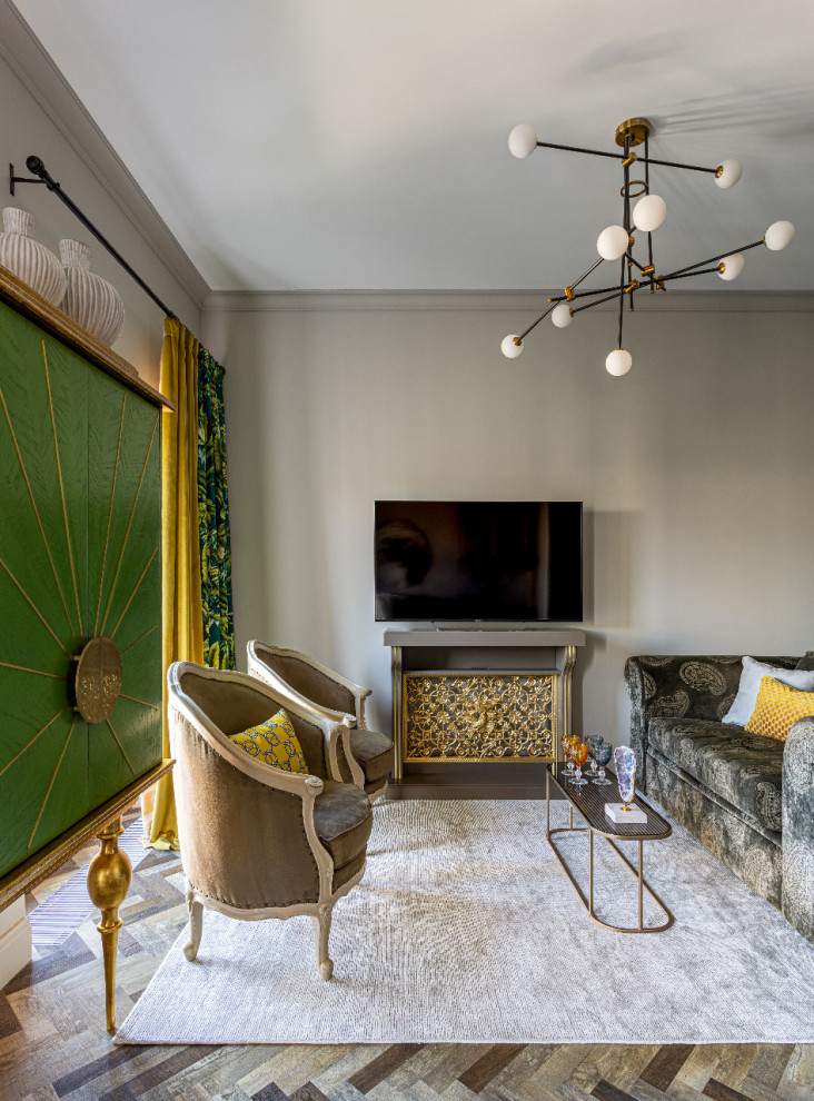 Интерьер квартиры в сочных оттенках с текстилем от Pierre Frey