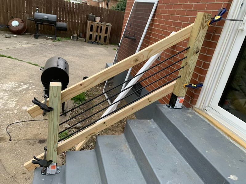 Deck Railing Install