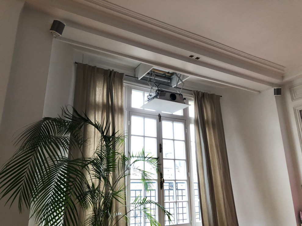 L’Installation Home cinema en appartement Haussmannien de Benoît