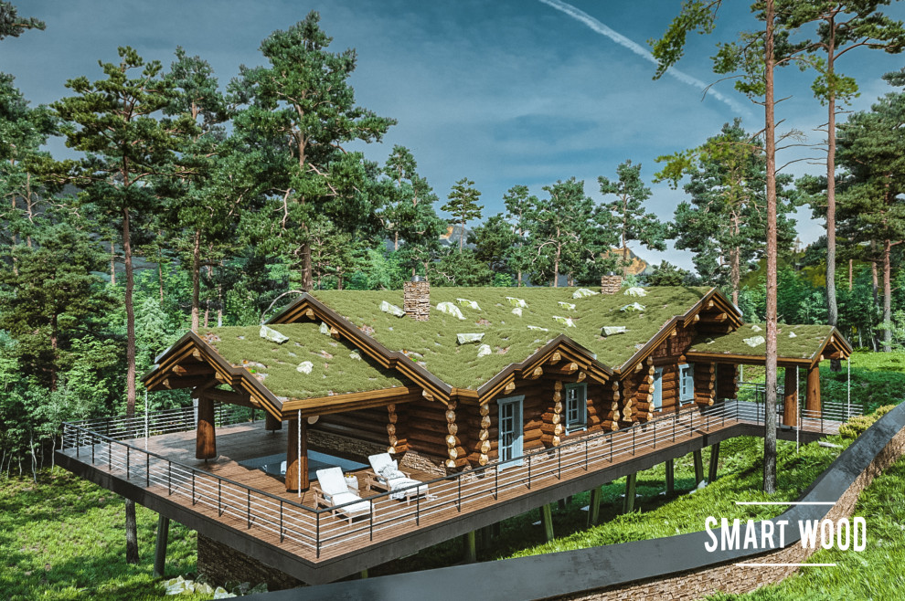 Чегем. Кедровая баня с видом на горы