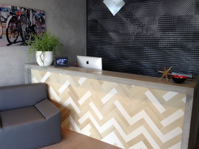 Reception Desk Modern Kitchen Miami By Porto Designs