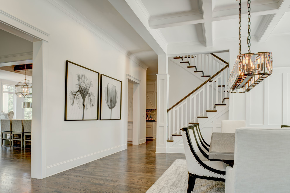 Transitional home design photo in Charlotte