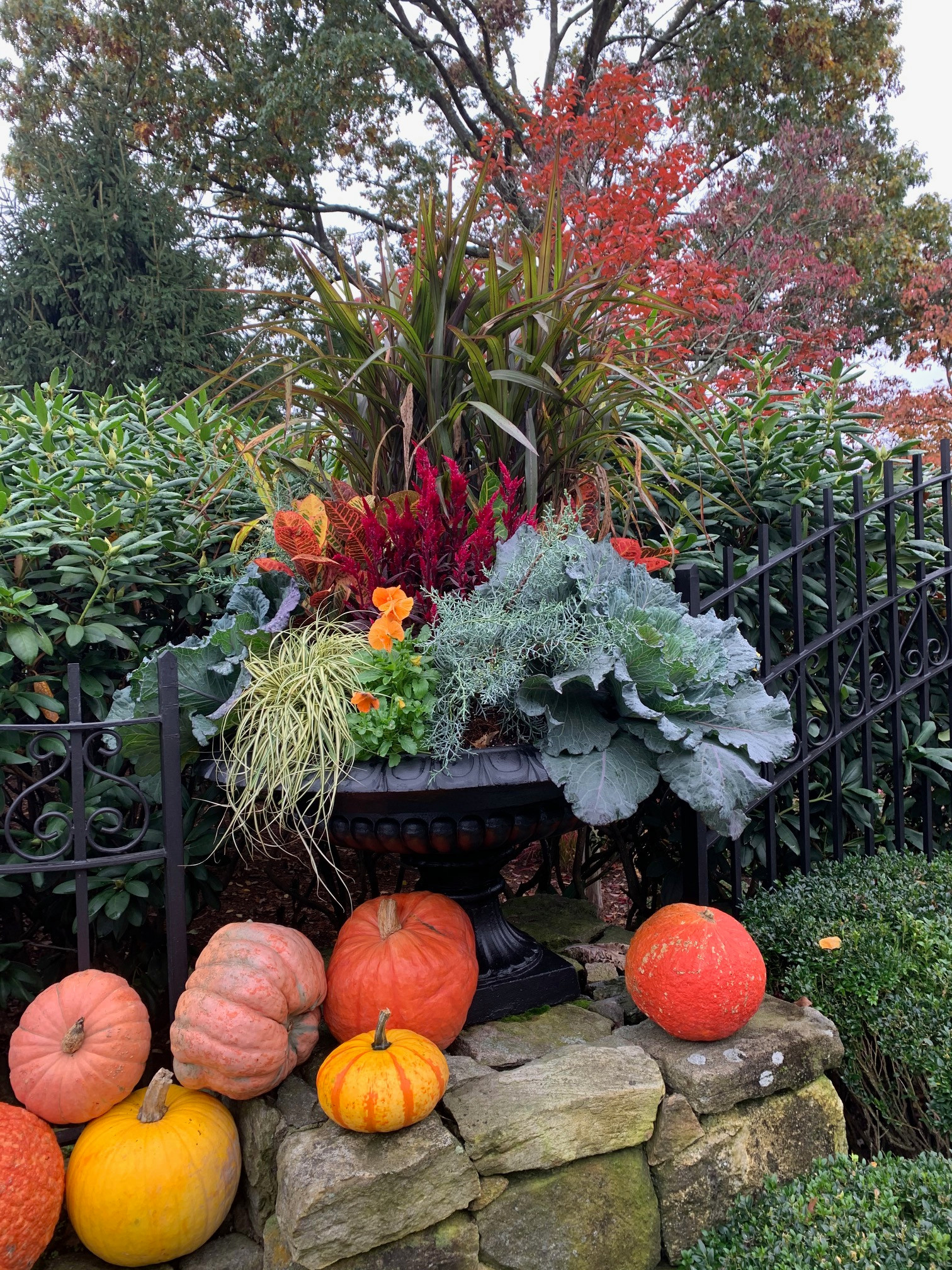 Planter located outside of private home in CT