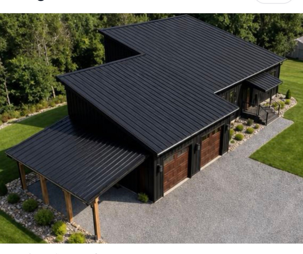 Modern Mountain Home with Dramatic Black Exterior