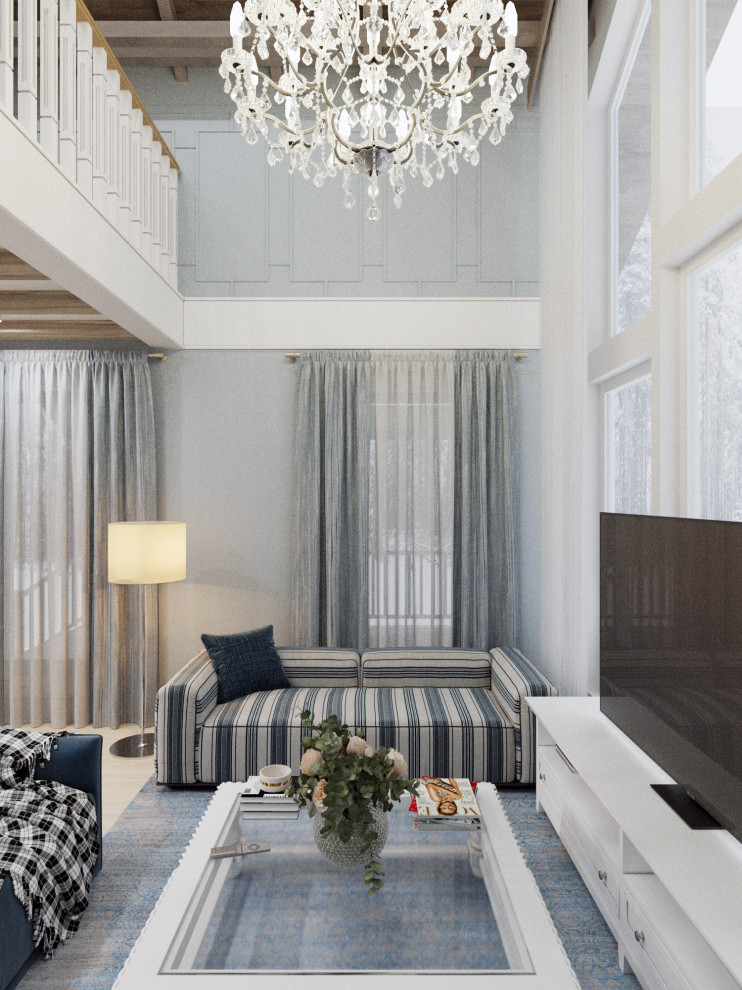 Дизайн проект каркасного дома в коттеджном поселке "Чайка", Московская область