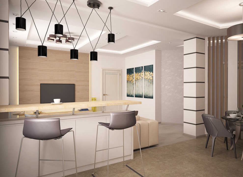 Изысканная простота. Дизайн квартиры в современном стиле.