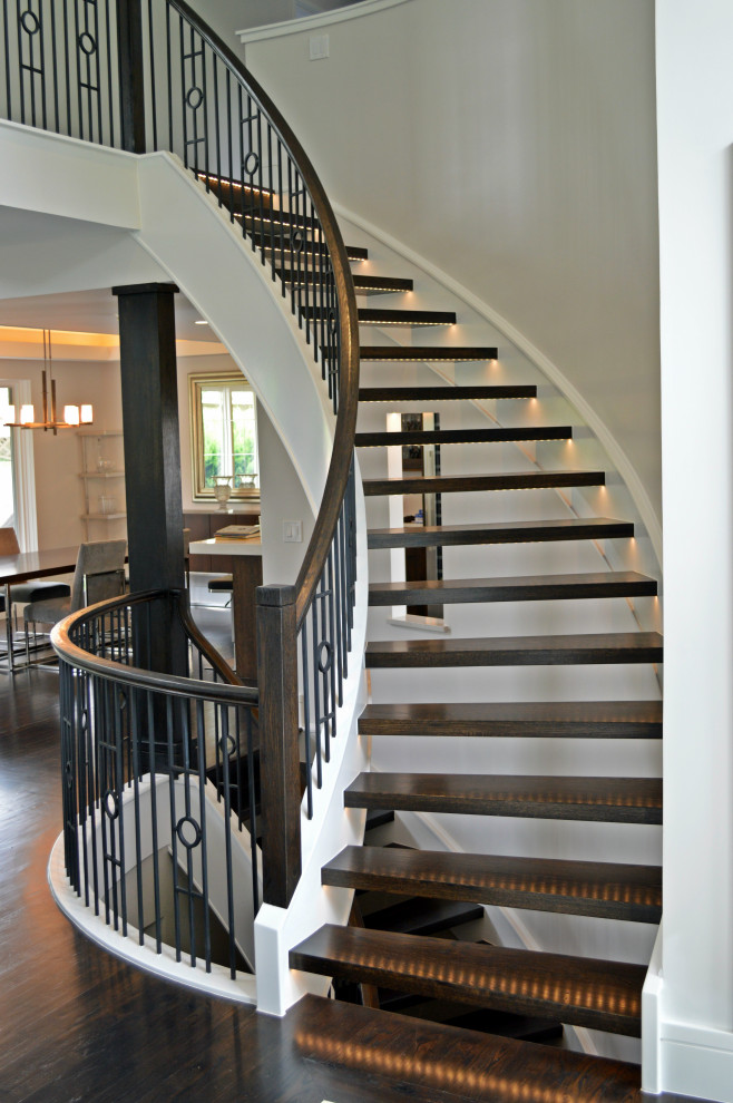 Inspiration for a modern staircase in Denver.