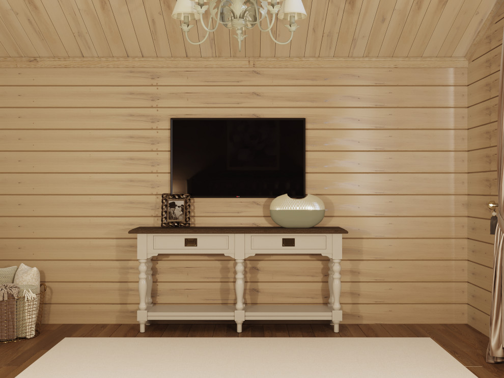 Дом в пудровых тонах